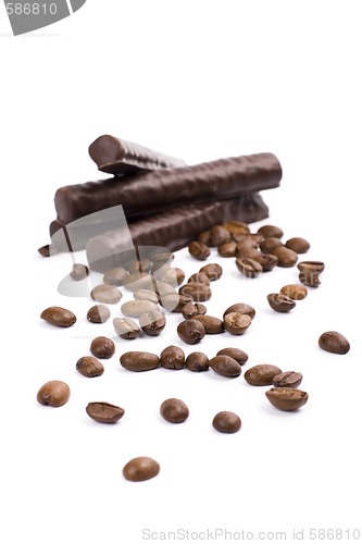 Image of chocolate bars and coffee