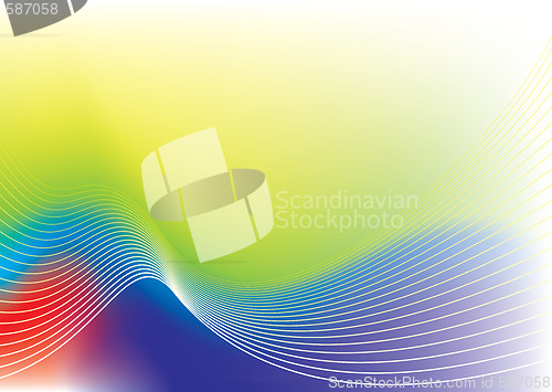 Image of rainbow wave flow
