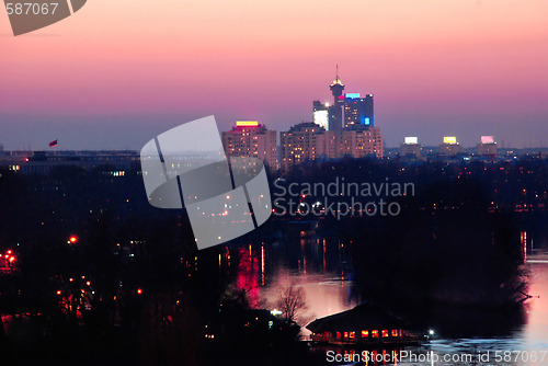 Image of Belgrade evening view