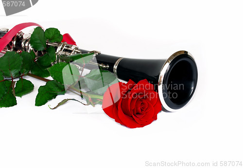 Image of Red rose clarinet