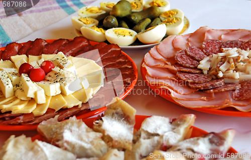 Image of Appetizing meat dishes