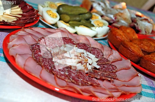 Image of Appetizing meat dishes