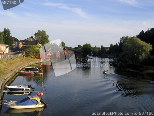 Image of Red warehouses