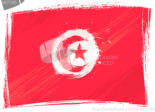 Image of Grunge Tunisia flag