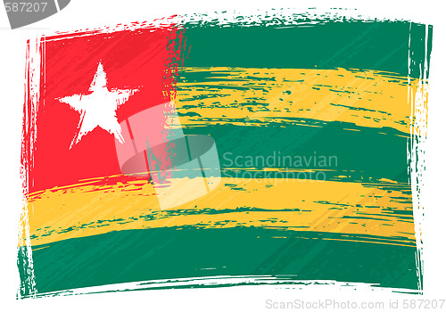 Image of Grunge Togo flag