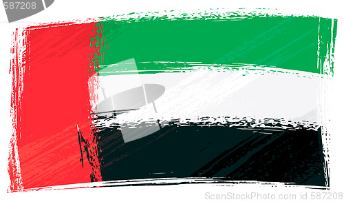 Image of Grunge United Arab Emirates flag