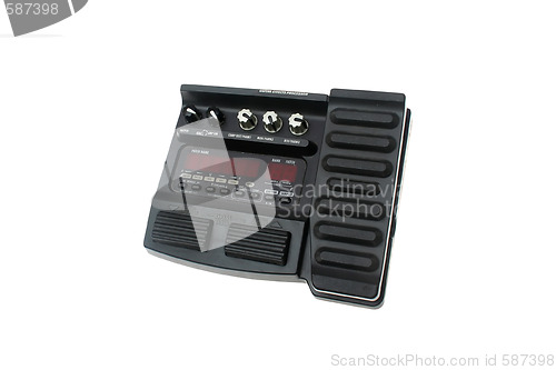 Image of Guitar multi effects pedal isolated