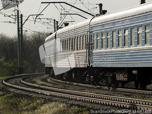 Image of Train on curve