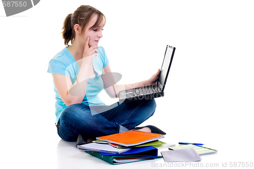 Image of Teenager schoolgirl