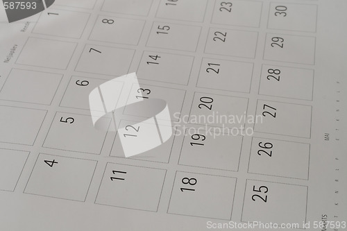 Image of Calendar sheet