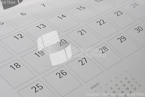 Image of Calendar sheet