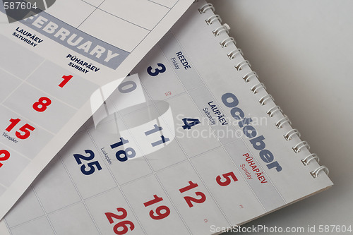 Image of Calendar sheet