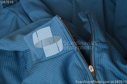 Image of sport fleece jacket detail