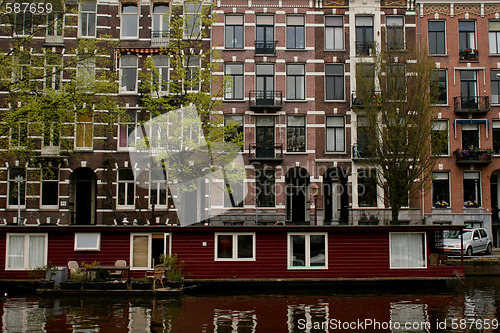 Image of Houseboats in Amsterdam