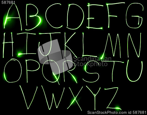 Image of Neon Uppercase Alpabet