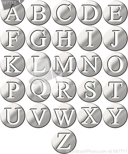 Image of 3D Steel Framed Alphabet