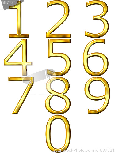 Image of 3D Golden Numbers