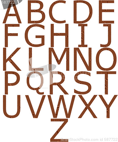 Image of Wooden Alphabet