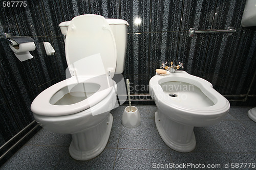 Image of black and white wc