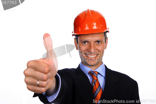 Image of businessman architect