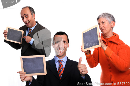 Image of silly businessman