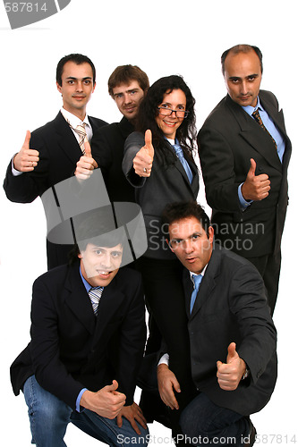 Image of happy sucessfull businessteam