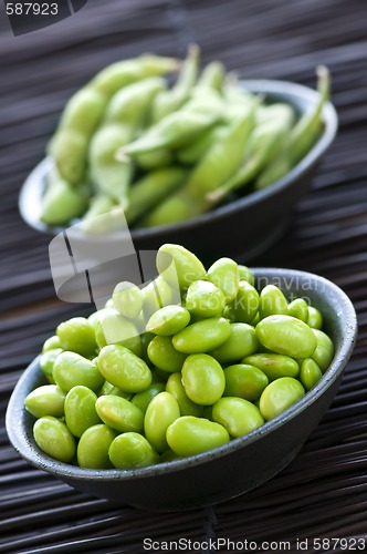 Image of Soy beans in bowls