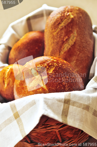 Image of Bread in basket