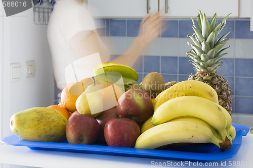 Image of Fruits in a kitchen