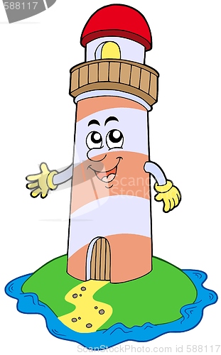 Image of Cartoon lighthouse