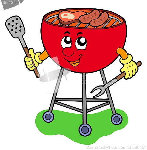 Image of Cartoon barbeque