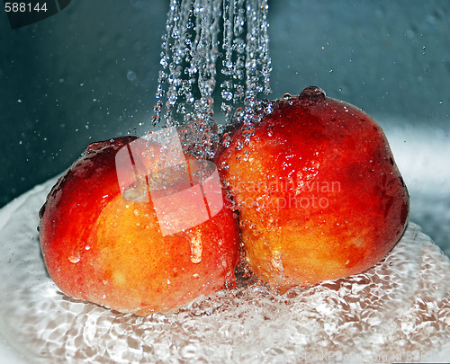 Image of Washing peaches