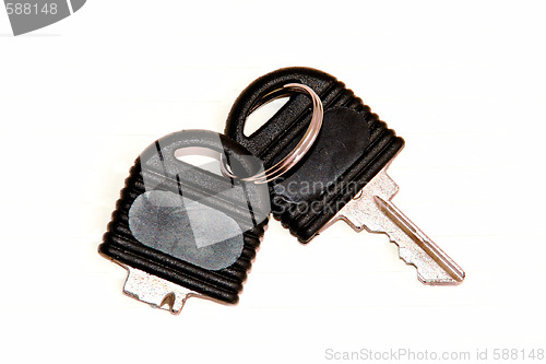 Image of broken key isolated
