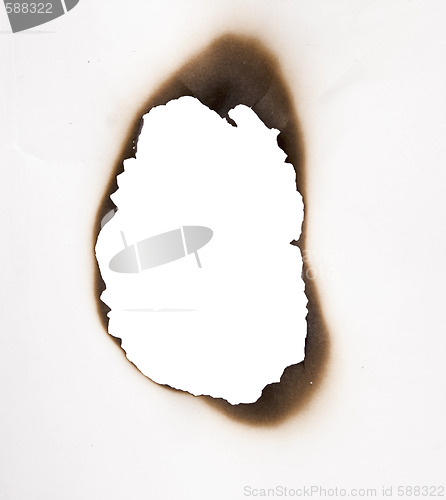 Image of burnt hole