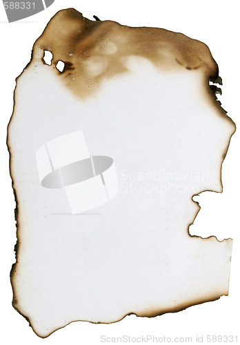 Image of burnt paper