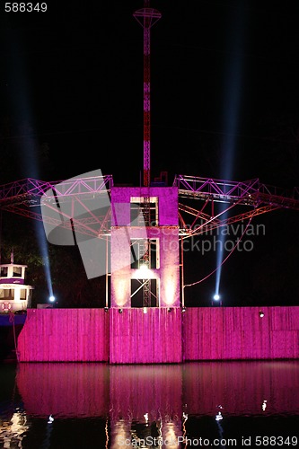 Image of Building at night.