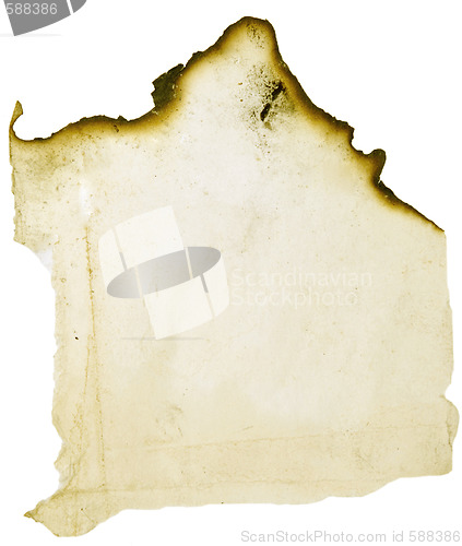 Image of burnt paper