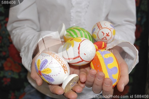 Image of girl with easter egg