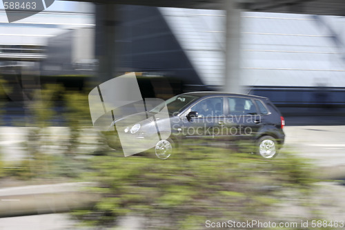 Image of speeding car