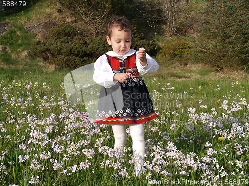 Image of standing in grass