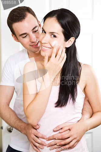 Image of Couple in the bathroom