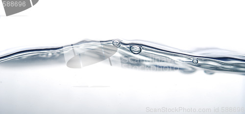 Image of wave and bubbles