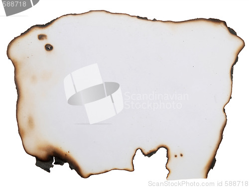 Image of burnt paper