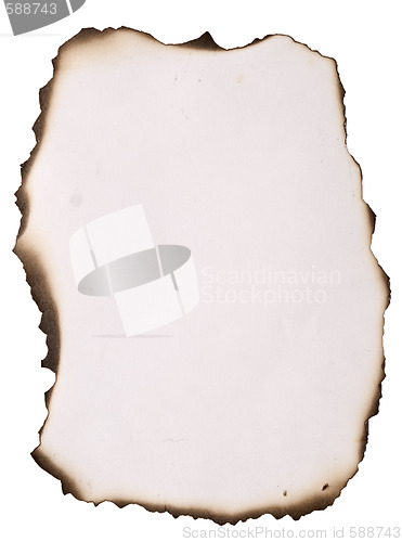 Image of burnt paper