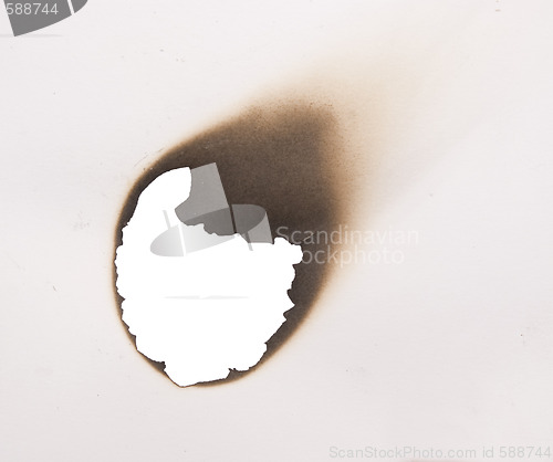Image of burnt hole