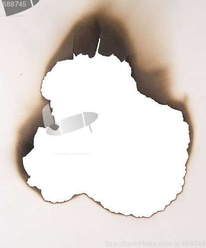 Image of burnt hole