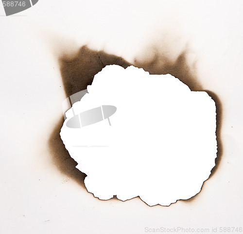 Image of burnt hole