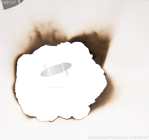 Image of burnt hole