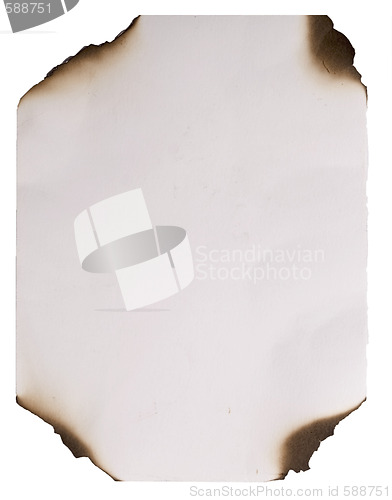 Image of old burnt paper