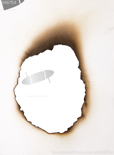 Image of burnt hole